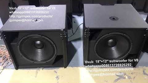 Vsub subwoofer for V8 line array