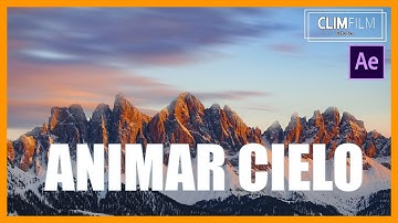 Cómo ANIMAR el CIELO de una FOTO en AFTER EFFECTS - Como animar nubes en After Effects