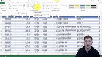 Microsoft Excel Format as Table Feature