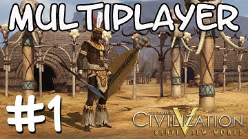 Civ 5 BNW Multiplayer - Spears R Us! #1