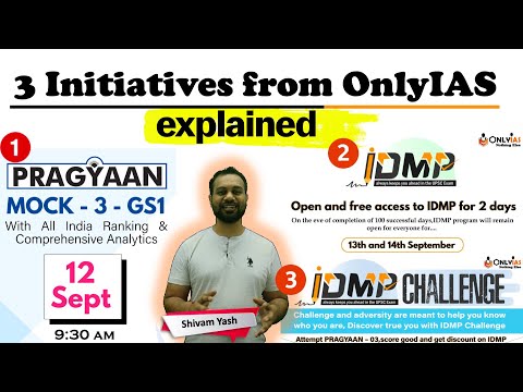 3 New Initiatives Explained | Pragyaan | Open Access to IDMP | IDMP Challenge | UPSC 2021-22