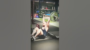 Barbell sit up and press
