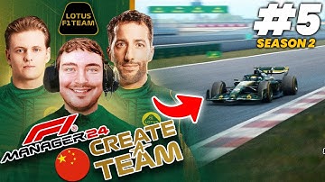 F1 MANAGER 24 CREATE A TEAM (Lotus F1 Team) S2 #5 | OUR FIRST POINTS?