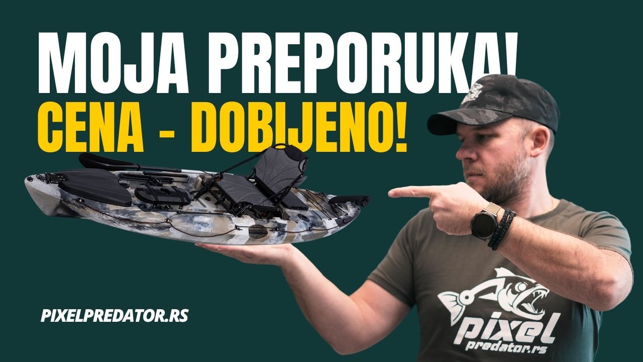 Kajak za pecanje | Kajak Uvac Angler, recenzija kajaka za pecanje | Kajako.rs