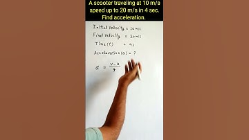How to find acceleration || Motion class 9 #shorts