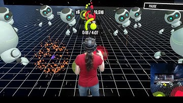 Soundboxing VR || Ghengis Khan by Miike Snow || VR Mixed Reality Gameplay