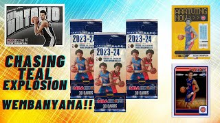 Chasing Wembanyama Teal Explosion!!..2023-24 Panini NBA Hoops Value Packs Reviews🔥 by Kar_Break 372 views 4 months ago 6 minutes, 40 seconds