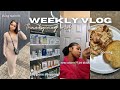Weekly vlog thanksgiving week  dying my hair jet black grwm hygiene shopping cooking