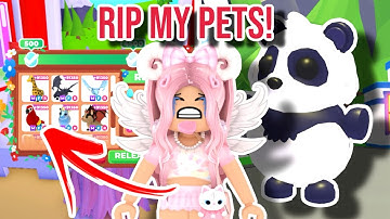 Deleting all My PETS To Get The New Giant Panda In Adopt Me! *SAD* 😭😢