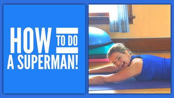 How to do a Superman! (Bodyweight Exercise Demo)