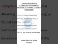 advanced English vocabulary words with pronunciation and example sentences #shorts #englishteaching