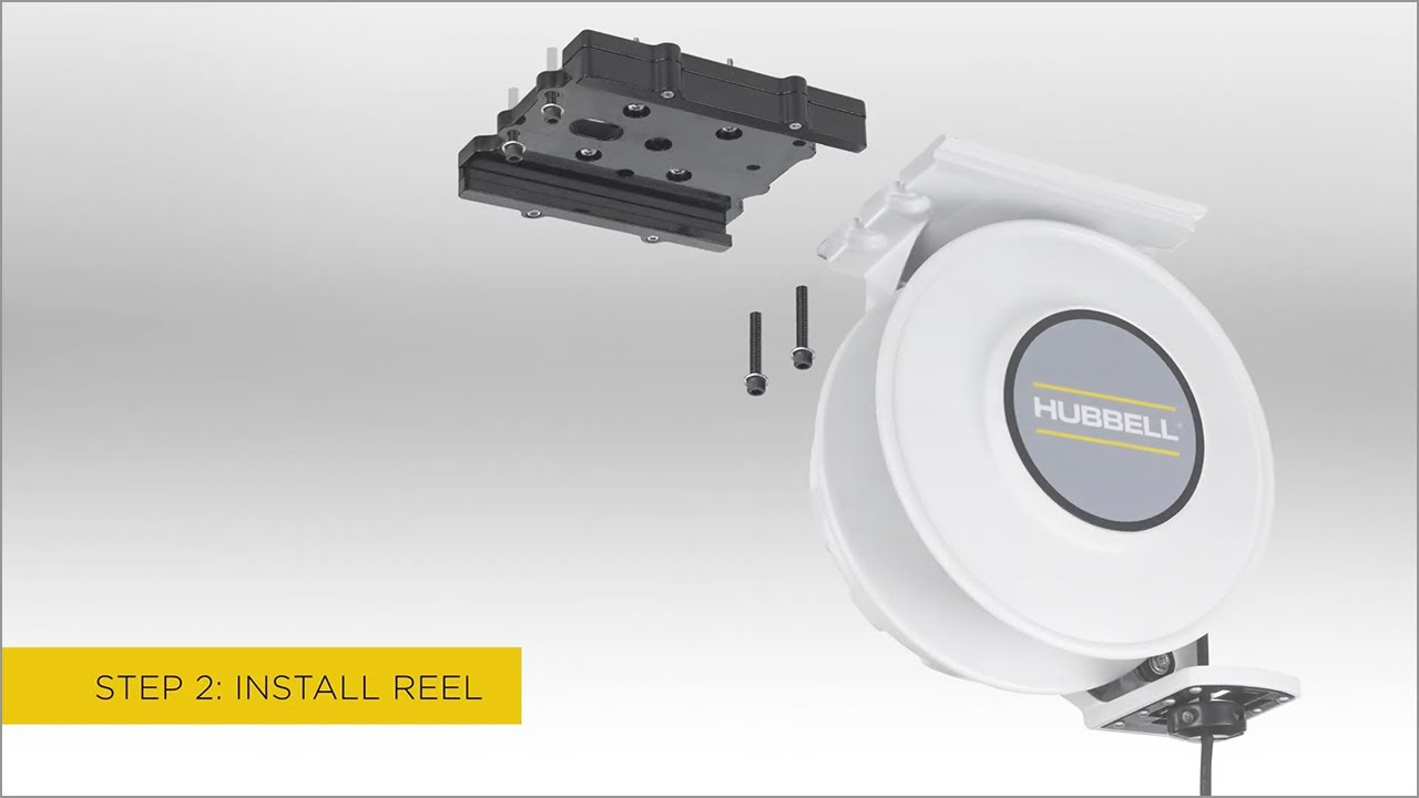 Install Hubbell inREACH™ Industrial Cord Reel on Mounting Bracket — Allied  Electronics & Automation 