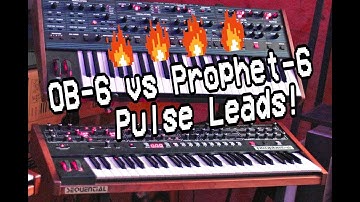 OB-6 vs Prophet-6: Pulse Width Leads (with System-8 + SH-101) *NO TALKING*