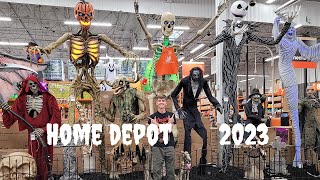 Home Depot  2023 Halloween Walkthrough! SUPER early setup store