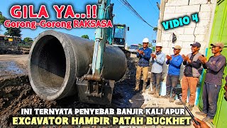 SERU BANGET❗️SEMUA ORANG MENJERIT SAAT GORONG GORONG KEBAL RAKSASA MULAI TERANGKAT EXCAVATOR