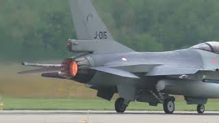 F-16 Afterburner Take Off Volkel 28 Juli 2023 Morning wave
