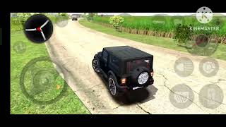 Black Mahindra Thar 4×4 Thar Driving video 2024 || Thar Daku Song || #thar #4x4thar