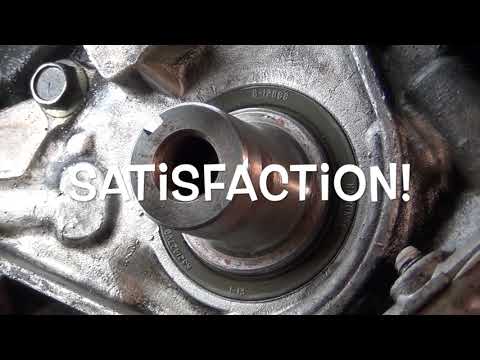 How to change crankshaft front oil seal 2002 Mazda protege - YouTube
