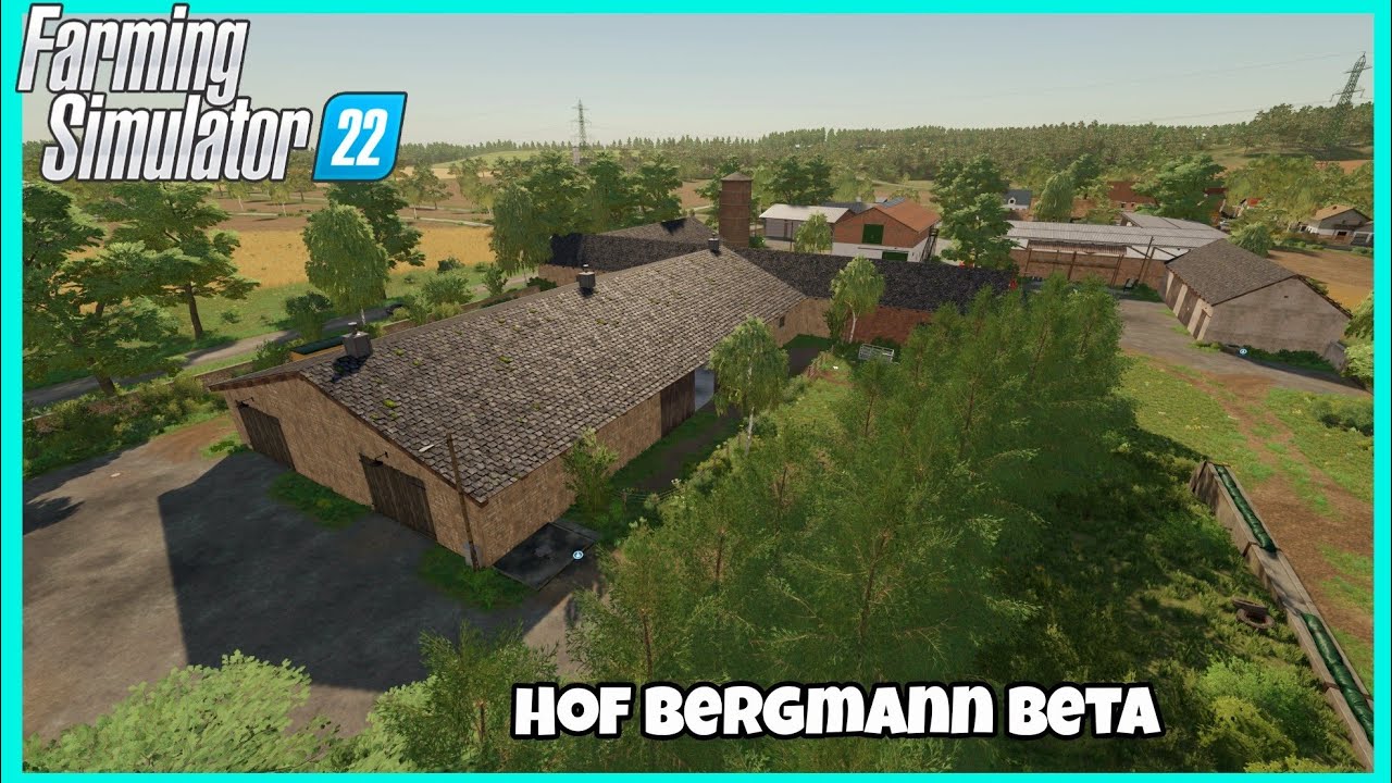 Hof Bergmann New Mod Map Farming Simulator 22 Fly Over Youtube