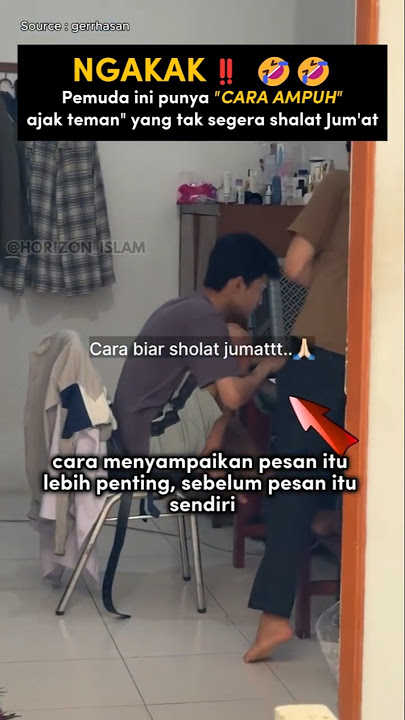 Cara Kocak Ajak teman Sholat Jumat🤣 #faktadunia #infodunia