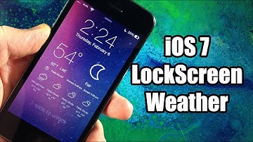 iOS 7 Jailbreak Tweak - iOS 7 LockScreen Weather Cydget