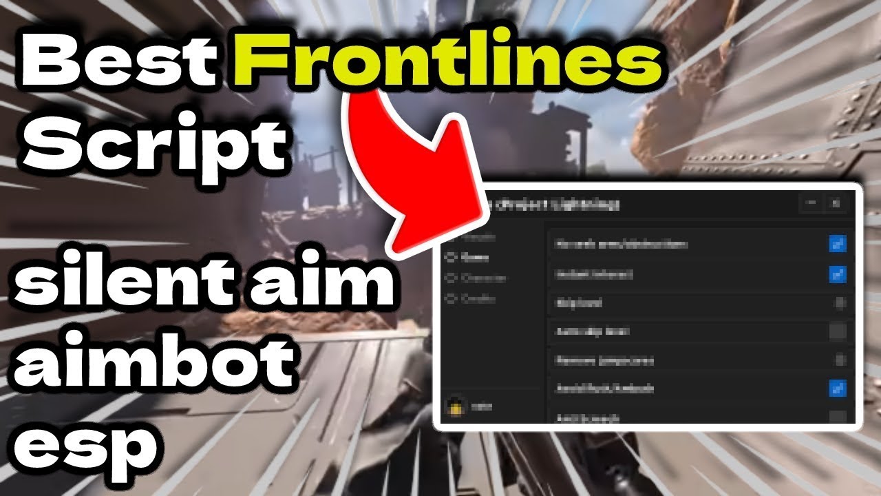 NEW] OP Frontlines Script, AIMBOT + SILENT AIM + INF AMMO