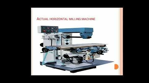 Lecture-1/Workshop Technology-3, Chapter-1, Milling Machine