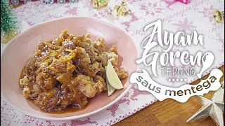 Bikin Dirumah Aja !!! Resep Ayam Goreng Tepung Saus Mentega ala Restoran. 