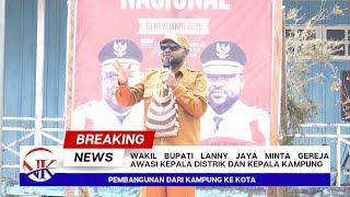 Lanny Jaya Deputy Regent Fredi Ginia Tabuni Asks Churches to Monitor District and Village Heads