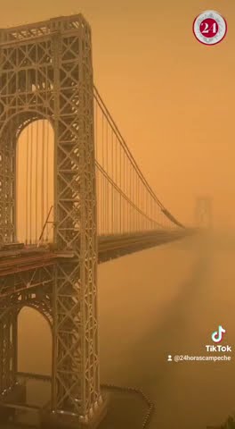 Nueva York se vuelve naranja por contaminación de incendios forestales ...