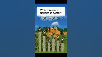 Which Minecraft pickaxe is faster? 🔥 #shorts