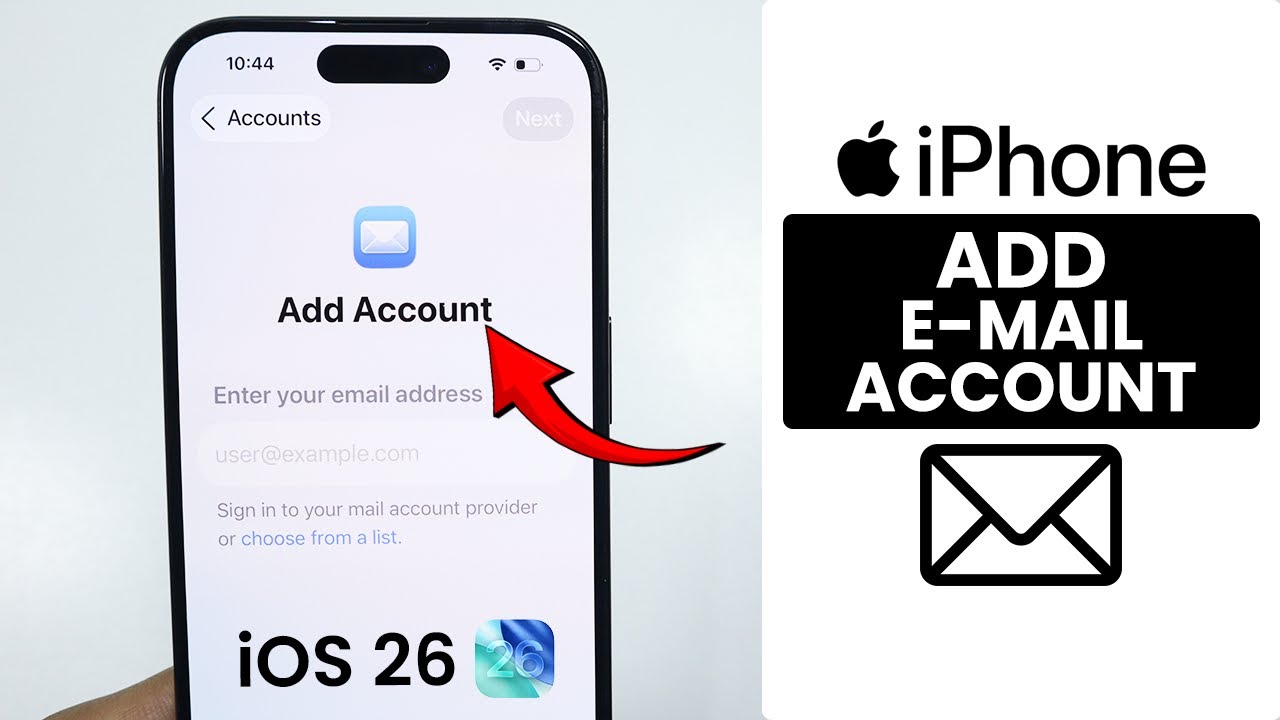 [iOS 26] How to Add Email Account on ANY iPhone - Log In Email ID - YouTube