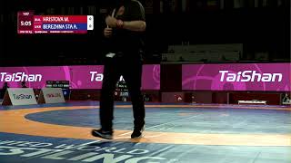 Qual. Ww - 68 Kg M. Hristova Bul V. A. Berezhna Sta Ukr