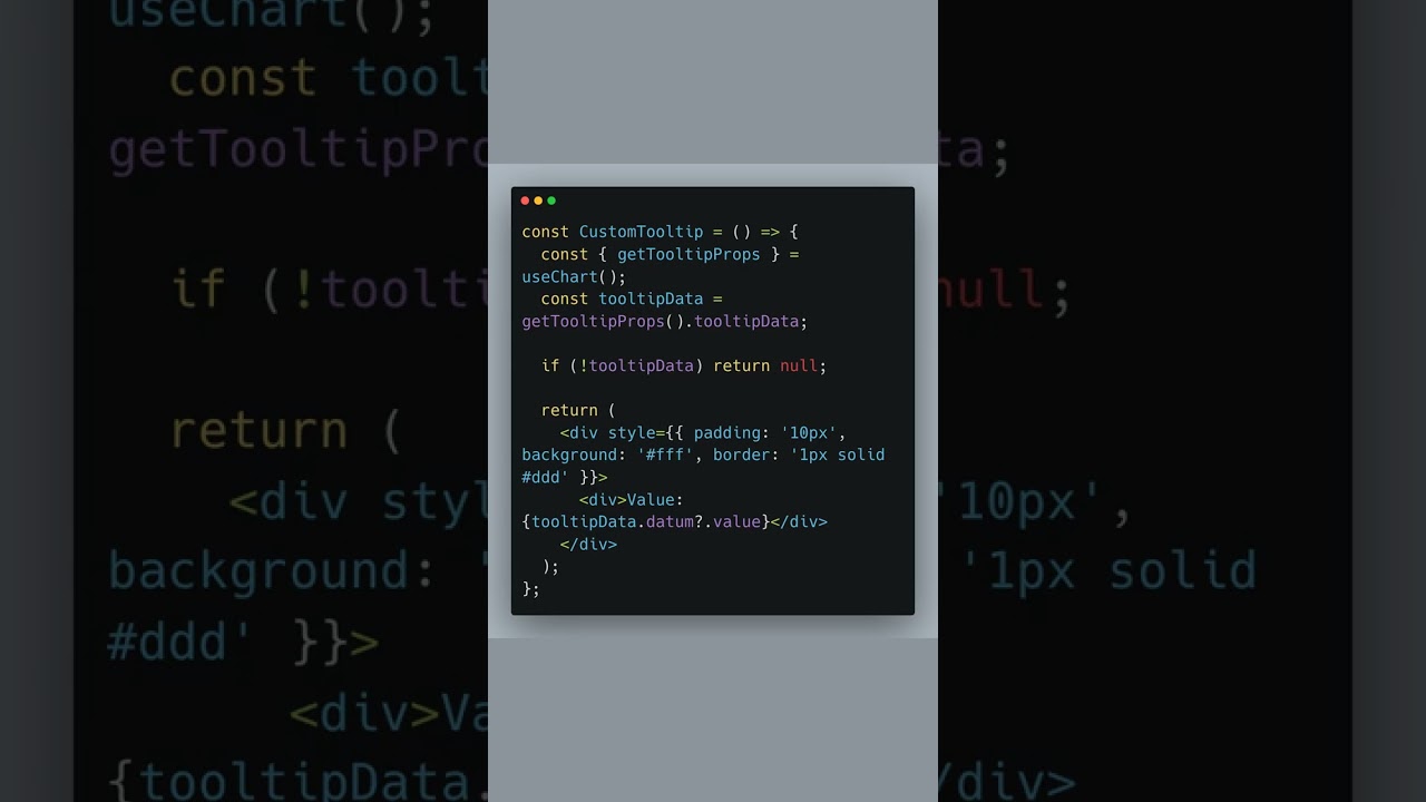 Master React Charts with Custom Tooltips #ReactTutorial
