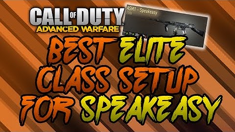 Advanced Warfare BEST ELITE "ASM1 SPEAKEASY" Class Setup! (COD AW Elite Weapon Class Setup)