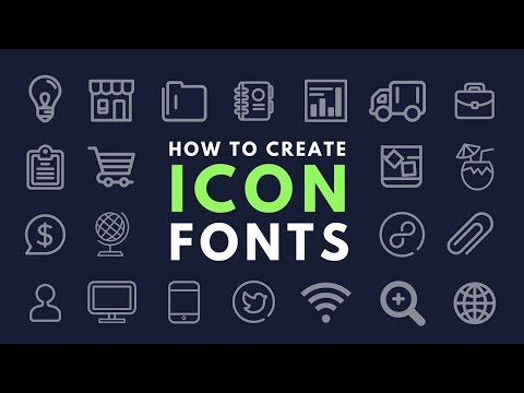 Video: How To Make Your Own Icon Font
