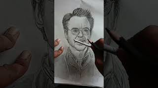 Tony Stark face drawing | with pencil art drawing treding viralshort shorts youtube ???
