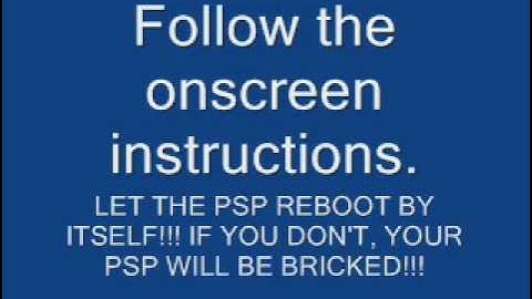 how to upgrade your PSP