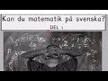 Kan du matematik på svenska? Del 1, Sfi, Grund