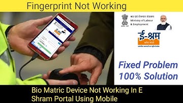 Finger Print Device Not Working In E Shram Portal Using Mobile|Mantra MFS100|Morpho Fixed Problem