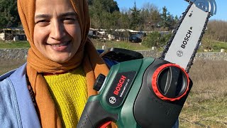 Bosch universal chain 18 cordless chainsaw Syneon 18 V Alliance | Şarjlı Akülü Testere nasıl çalışır