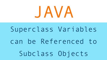 JAVA - Example Code - Super Class Variable Referencing to a Subclass Object