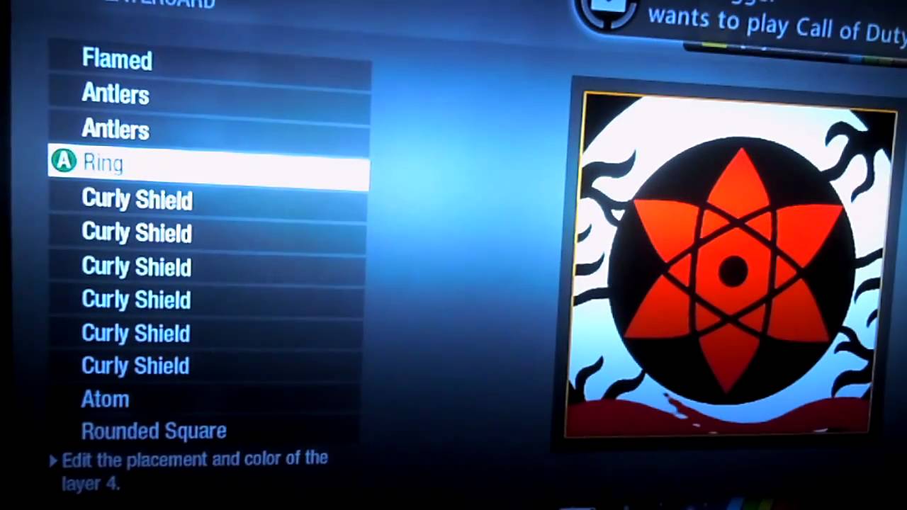 Black Ops Emblem Sasukes Mangekyou Sharingan