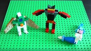 Lego Pokemon + Instructions Part 21 - Decidueye, Incineroar, and Primarina @CaptainHobby