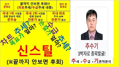 신스틸(162300) 추수기(추수) 전문가 종목 분석