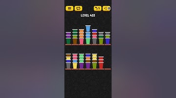 Cup Sort Puzzle Level 403 = Water Sort Puzzle Level 403 = Ball Sort Puzzle Level 403 All the same