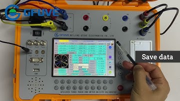 GF312V2S Portable three phase electricity meter calibrator with printer - operating demonstration