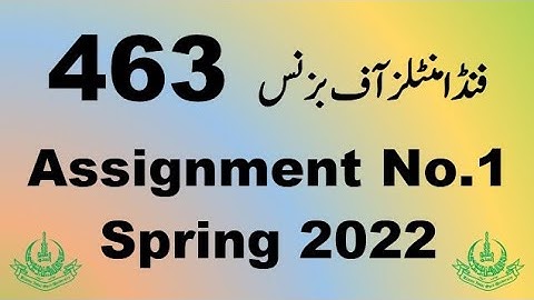 AIOU Code 463 Solved Assignment No.1 Spring 2022