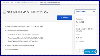 Cara Update GPP/BPP/DPP Satker Versi 24.0 Tanggal 29 Oktober 2021