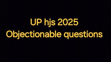 UP hjs 2023 Answer key release|| Objectionable questions||  